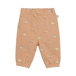 Baby Pink Horse Embroidered Sweatpants