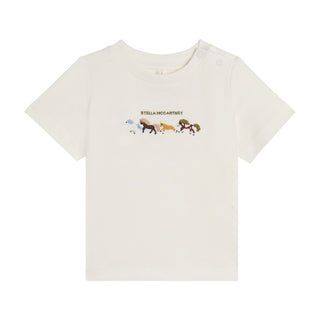Baby White Horse Embroidered Tee