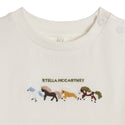Baby White Horse Embroidered Tee