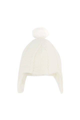 Mother of Pearl Pom Pom Hat