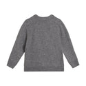 Cream and Grey Colorblock Cableknit Cardigan