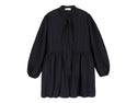 Blue Zas Bow Detail Long Length Dress