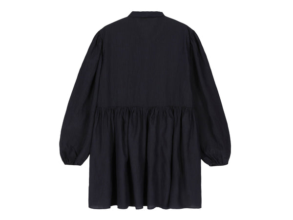 Blue Zas Bow Detail Long Length Dress