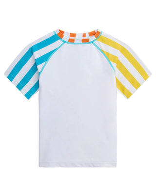 Multicolor Tropic Stripe Rash Guard