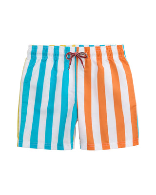 Multicolor Tropic Stripe Swim Trunk