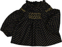 Black with Gold Dots Baby Tunic