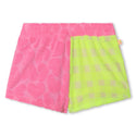 Multicolor Terry Shorts with Hearts