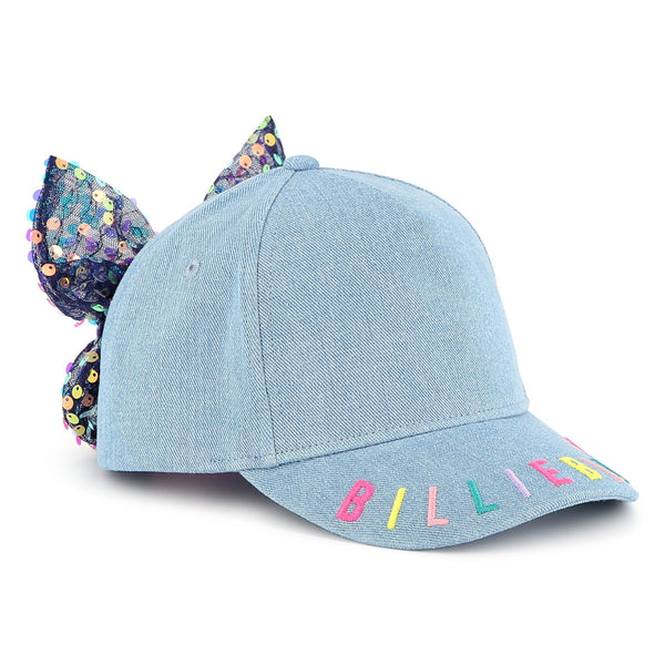 Blue Bleach Bow Baseball Hat