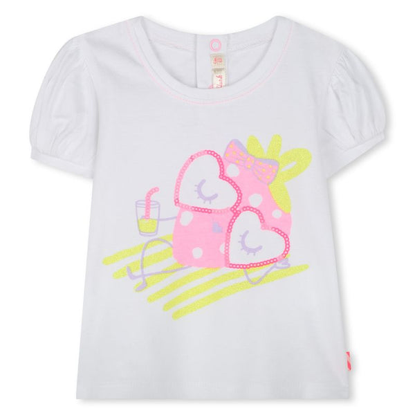 White Baby Strawberry Graphic Tee