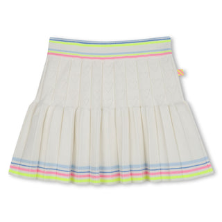 Ivory Hearts Mini Skirt