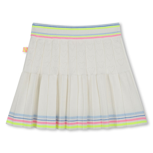 Ivory Hearts Mini Skirt