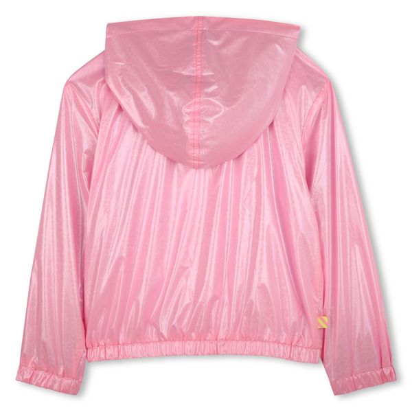 Pink Glitter Hooded Windbreaker