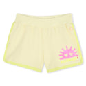 Yellow Sun Graphic Shorts