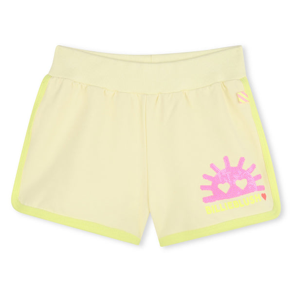 Yellow Sun Graphic Shorts