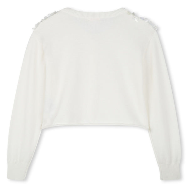 Ivory Ceremony Sequin Cardigan