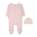 Pale Pink Newborn Footie with Hat Gift Set