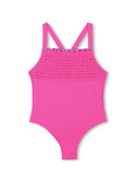 Pink Glitter One-Piece Swimsuit