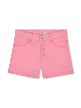 Pink Denim Shorts