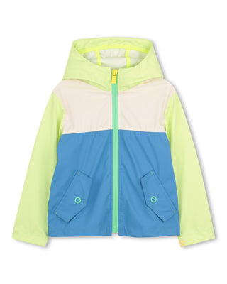 Multicolor Colorblock Raincoat