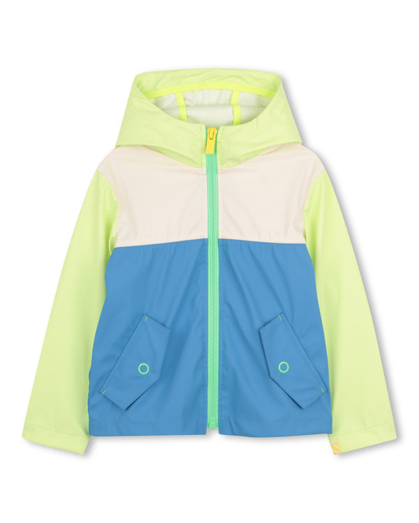 Multicolor Colorblock Raincoat