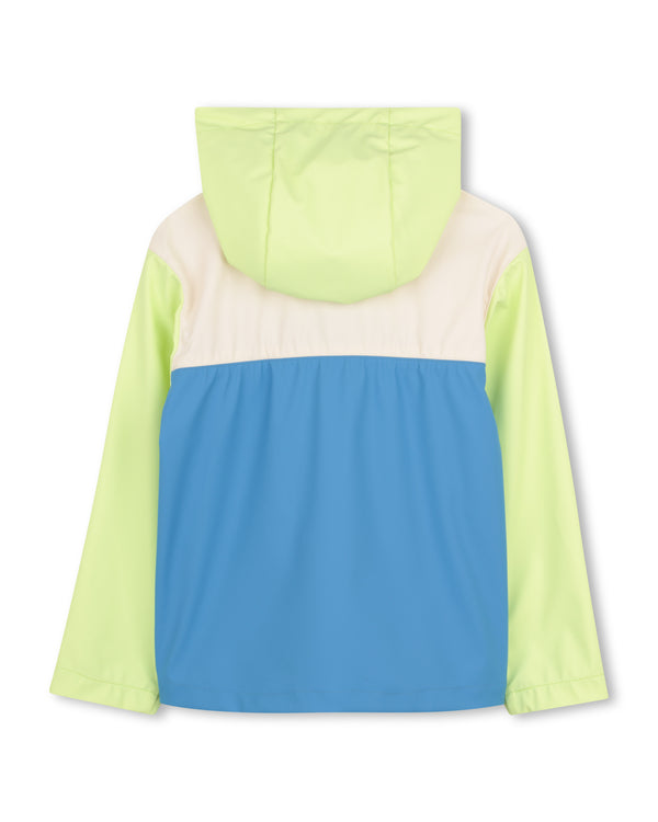 Multicolor Colorblock Raincoat
