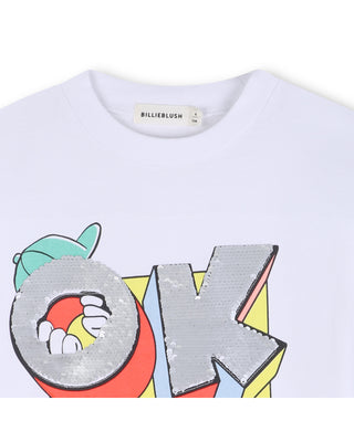White Okay Comic Tee