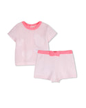 Pink Baby Cotton Tee and Shorts Set