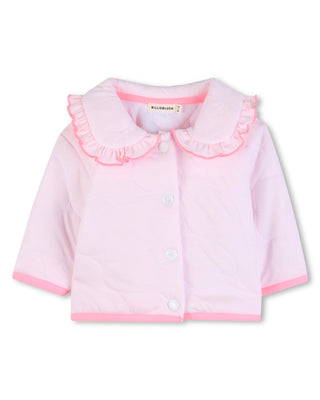 Pink Baby Ruffle Collar Cardigan