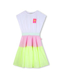 Multicolor Colorblock Tiered Dress
