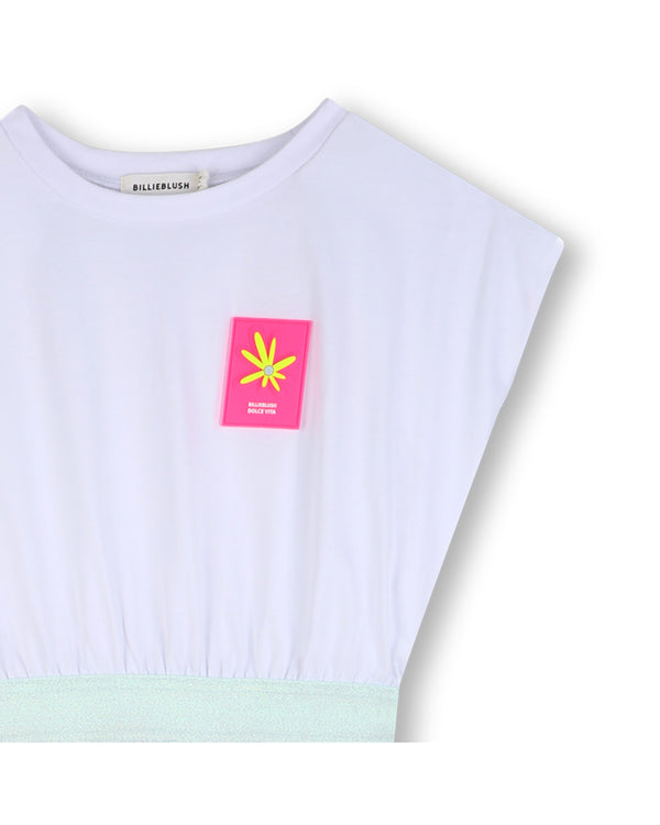 Multicolor Colorblock Tiered Dress