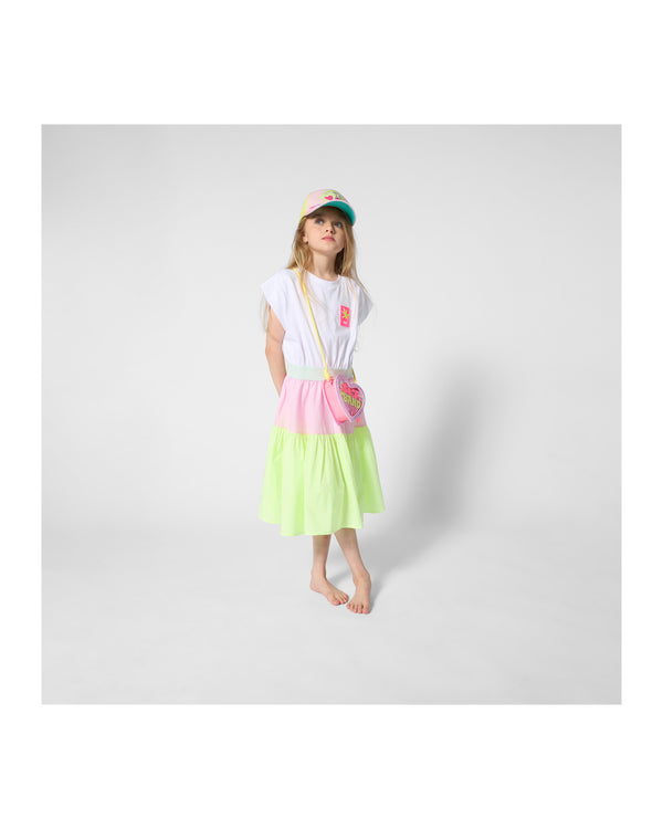 Multicolor Colorblock Tiered Dress