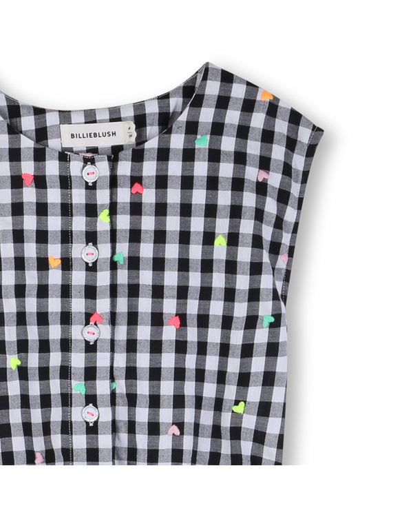 Black and White Gingham Heart Dress