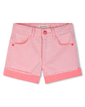 Pink Sequin Pocket Twill Short