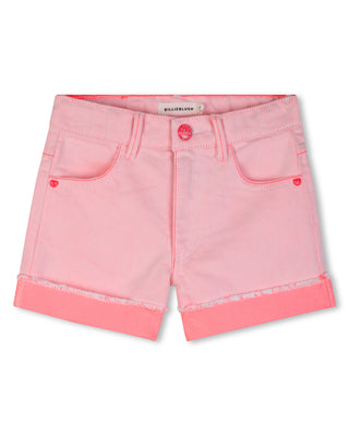 Pink Sequin Pocket Twill Short
