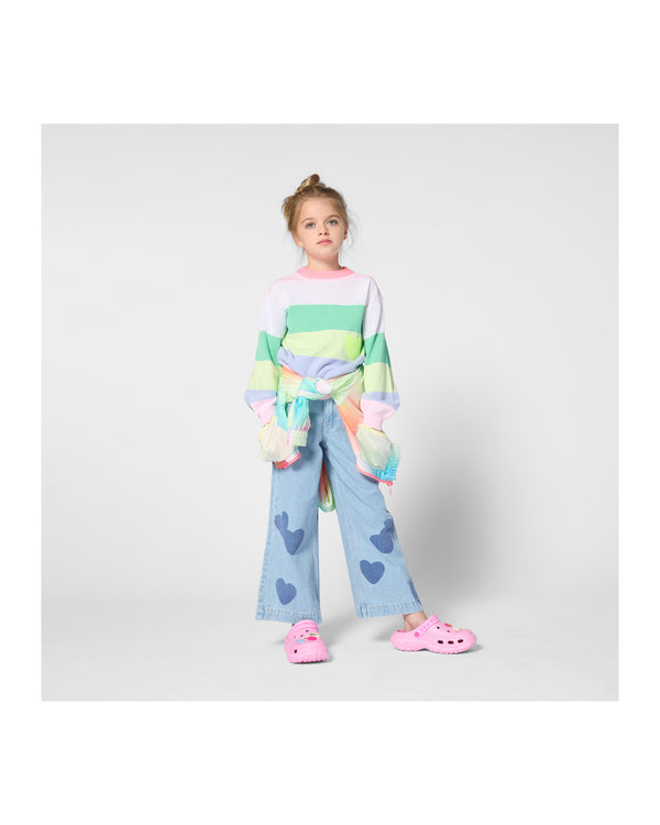 Multicolor Striped Knit Sweater