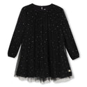 Black Rhinestone Tulle Dress