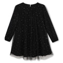 Black Rhinestone Tulle Dress