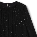 Black Rhinestone Tulle Dress