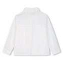 Ivory Pleated Collared Blouse