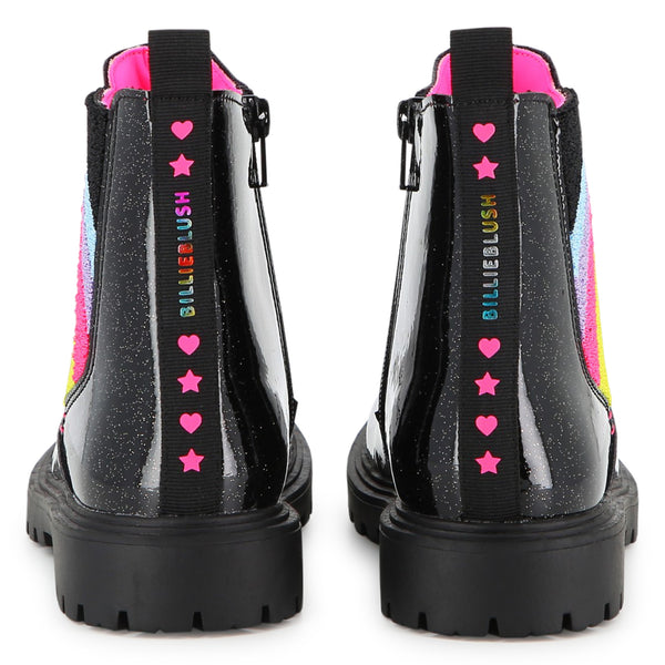 Black Rainbow Panel Chelsea Boots