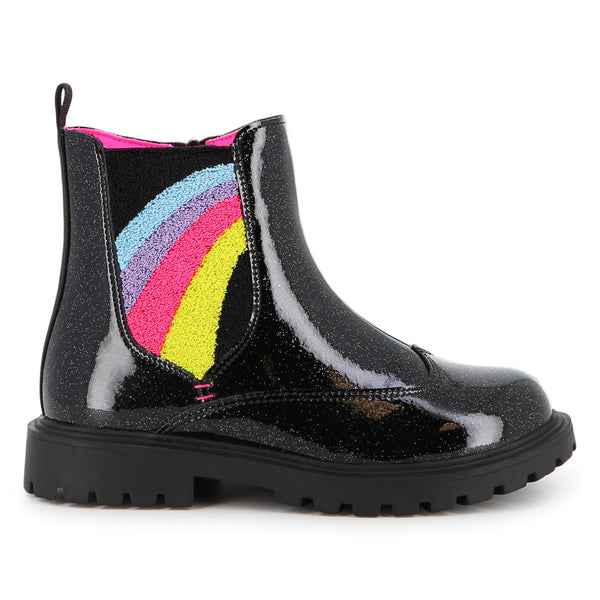 Black Rainbow Panel Chelsea Boots