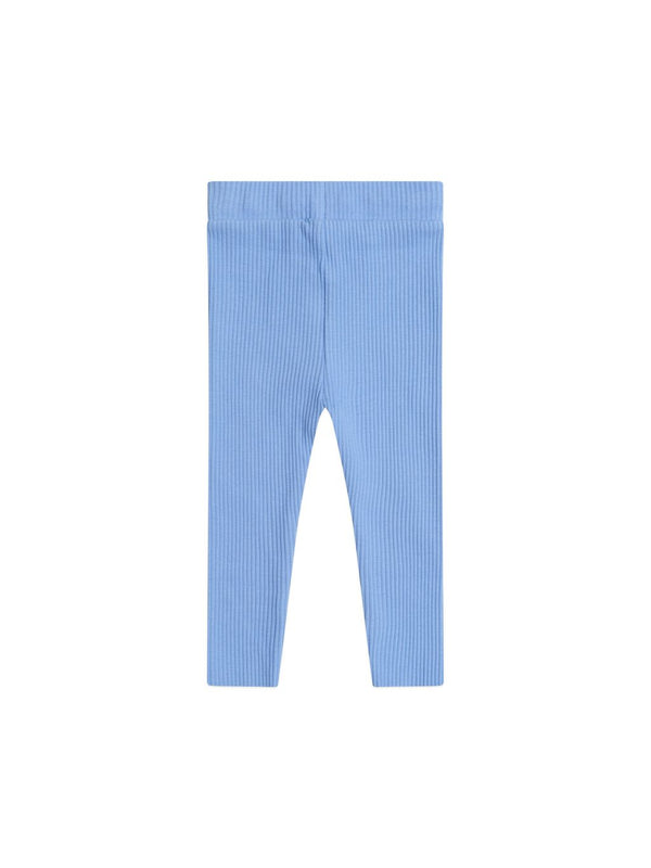Seaside Blue Ribbed Leggings