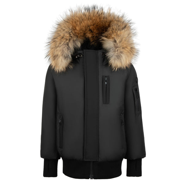 Black Zipper Detail Coat