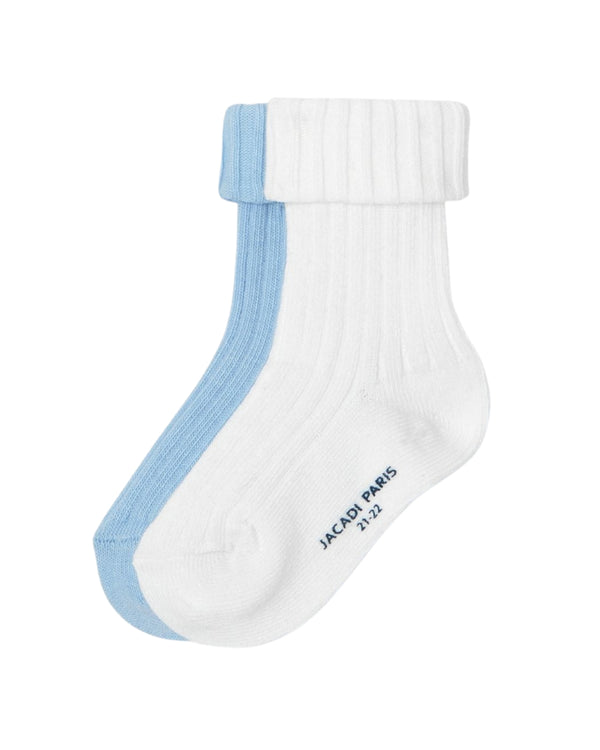 White and Blue Baby Gestuelbis Sock Set