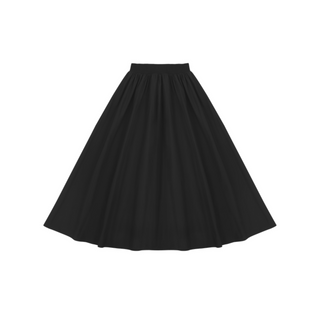 Black Maxi Taffeta Skirt