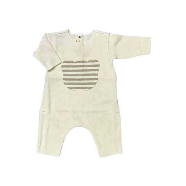 Cream Baby Bear Knitted One Piece