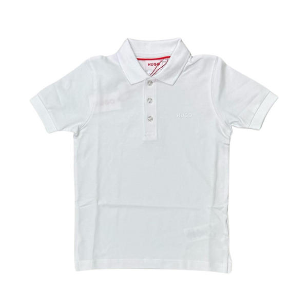 White Basic Short Sleeve Polo