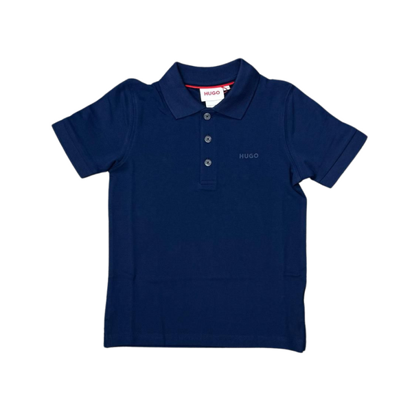 Navy Blue Basic Short Sleeve Polo