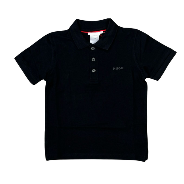 Black Basic Short Sleeve Polo