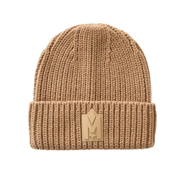 Light Camel Kids Jude Logo Knit Winter Hat